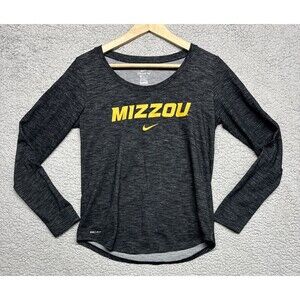 Mizzou Tigers Shirt Womens S Gray Long Sleeve Nike Dri Fit Women’s.